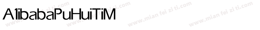 A1ibabaPuHuiTi Medium字体转换